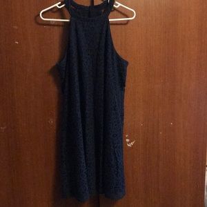 Taylor navy blue lace dress